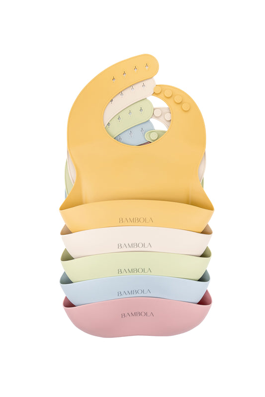 Silicone Bib with Pouch