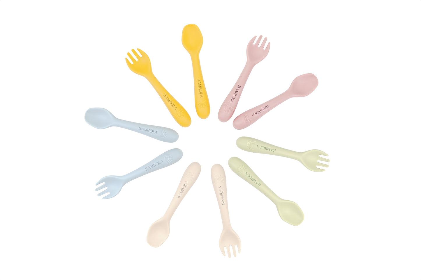 Rainbow Spoon and Fork Set