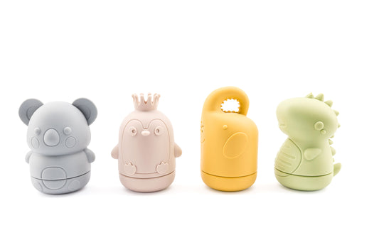 Squeezy Silicone Bath Toys (Set of 4)