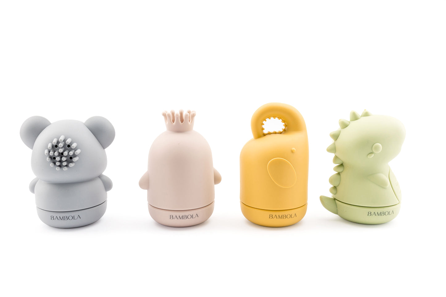Squeezy Silicone Bath Toys (Set of 4)